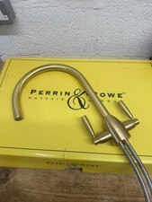 Perrin & Rowe 4861SB Oberon Kitchen Mixer Tap Satin Brass. Brand New