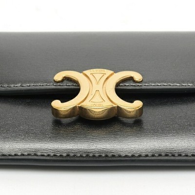 Celine Wallet 10I583DPV.38NO Shiny Calfskin Black S-159610