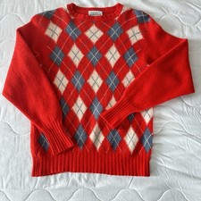 Pullover Rauten Cashmere Marke Robertson Argyle Kashmir Pulli Unisex Fein Gr. M