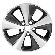 17x6.5 5 Slot Refurbished Alloy Wheel Machined and Painted Dark Silver 560-70810