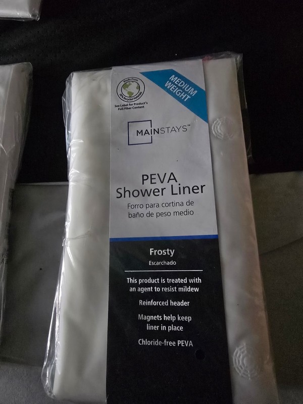 Mainstays Medium Weight PEVA Shower Curtain Liner, 70" x 71" – Frosty   NIP