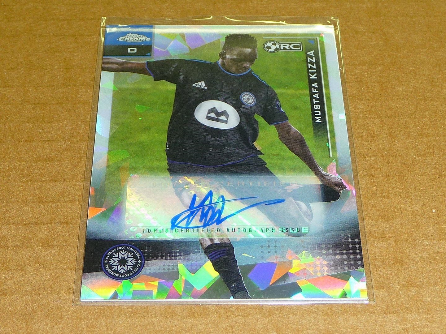 2021 Topps Chrome SAPPHIRE SOCCER MUSTAFA KIZZA AUTOGRAPH/AUTO N6134