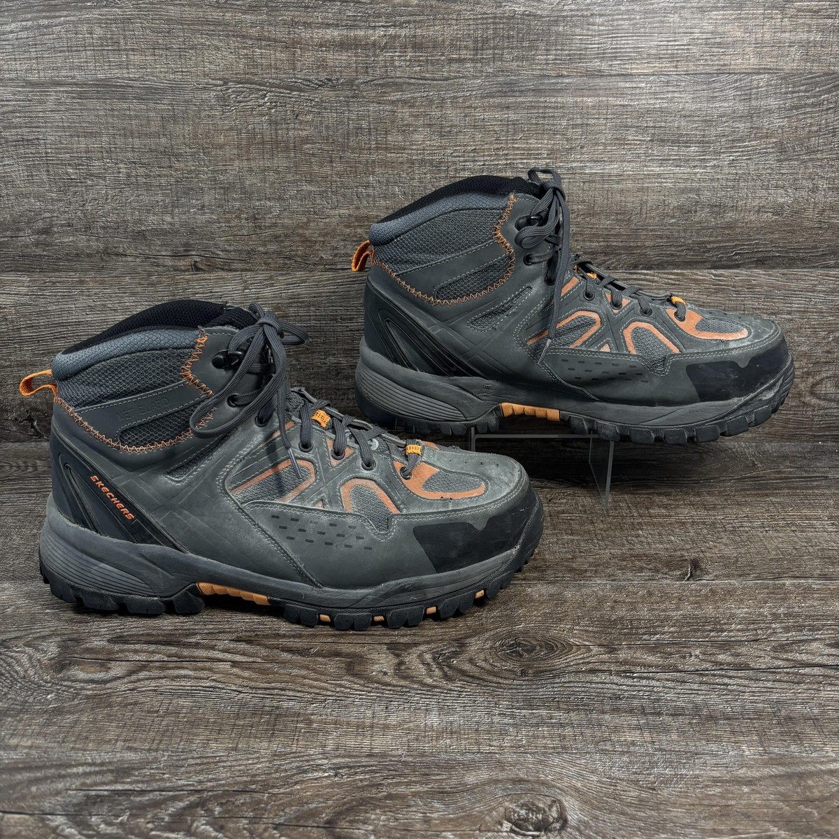 Skechers Vostok Work Boots Mens Size 11.5 Gray Safety Toe Met Guard Lace Up Skechers Work Men main image 4