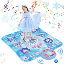 Dance Mat for 3-12 Year Old Girls, Frozen Toys Electronic Dance Pad with 8 Bu...