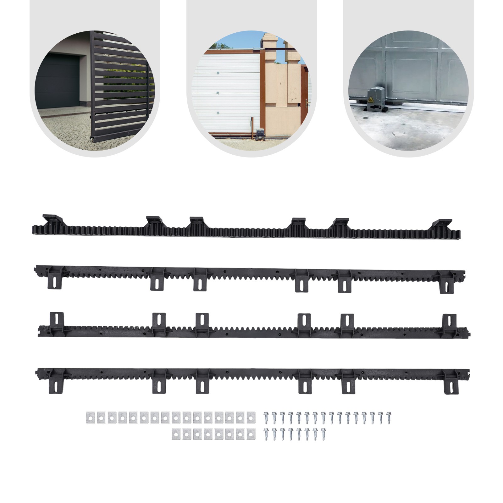 4pcs Gear Racks Door Mounted Nylon Door Gear Racking