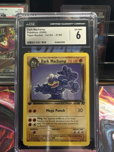 Dark Machamp (1st Edition) graded CGC 6 for sale on eBay