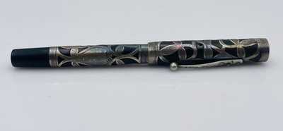 #ad Morrison#x27;s Antique Sterling Silver Overlay Fountain Pen $250.00