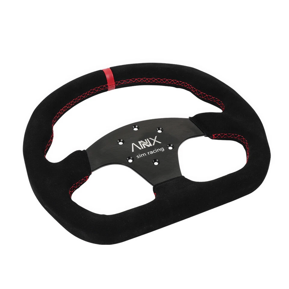13inch Suede Steering Wheel + Hub Adapter For Thrustmaster T500/T300 /TS-PC/TX - Image 3 of 4