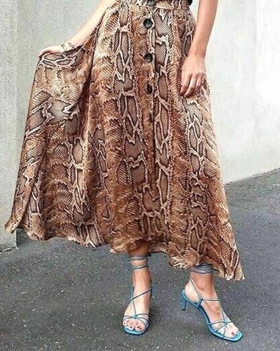 ZARA LONG MULTI-COLOURED PRINTED FLOWING MIDI MAXI SKIRT SIZE XS NEW - Picture 9 of 14