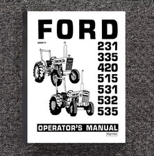 532 535 Tractor Operator Instruction Manual Fits Ford 532 535 Tractor