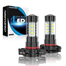 2x H16/5202 LED Fog Light Bulbs 6000K Bright White For Toyota RAV4 2013-2018