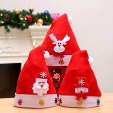 Weihnachtsmann-Mütze Für Kinder – Rote Plüschmütze Mit Santa-Design, Warm & Festlich