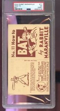 1936 R344 National Chicle Rabbit Maranville #11 How To Bat PSA 3 (MC Graded Card