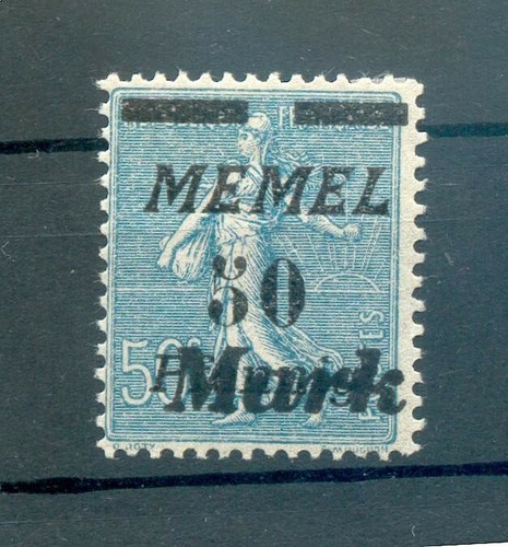 Memel 123A COLOR * MH BPP 50EUR (71140