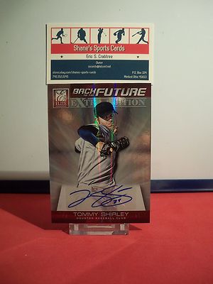 2012 Elite Extra Ausgabe Rücken Zum Zukunft Autogramme #19 Tommy Shirley Sn /