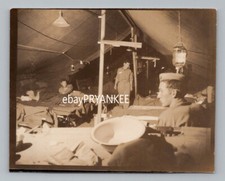 Original WW2 Type-1 USMC IWO JIMA Photo WOUNDED MARINES IN FIELD HOSPITAL