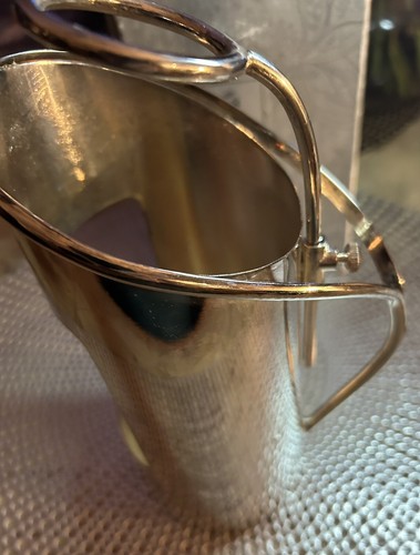 Vintage Silver Plated Wine Liquor Bottle Holder Pourer Server Rare - Picture 4 of 9