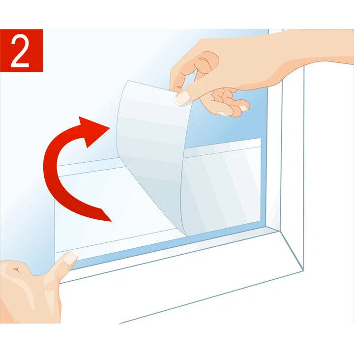 4 Trappole Insetti Trasparenti per Finestre Adesiva Facile da Installare 21x7 cm - Immagine 3 di 4