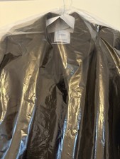 mango army green slim structured coat in wool mix size XS