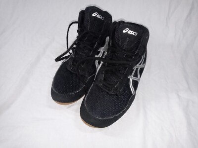 Asics Matflex Kids Size 5 Wrestling Shoes Black C545N Grapple Youth