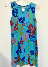 Fresh Produce Womens Rainbow Seaglass Blooms Marissa Floral Tank Dress Size SM