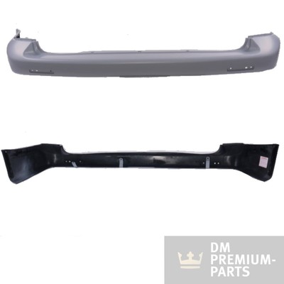 für alle VW T5 2003-2012 Fzg. Heck Stoßstange hinten ohne PDC grundiert +Halter