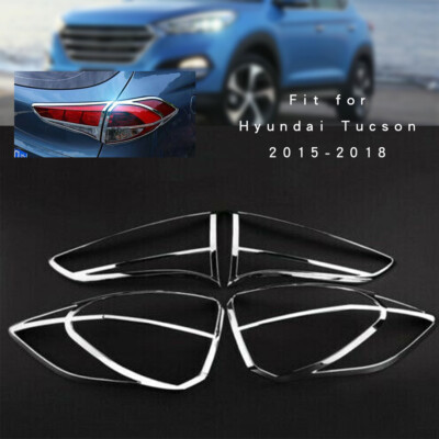 ABS Chrom Rücklicht lampenabdeckung trim Für Hyundai Tucson 2015-2018