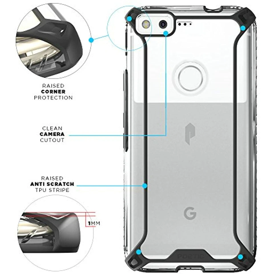 Funda Google Pixel, POETIC Affinity Series Premium Delgada/Sin Granel/Delgada Foto 3 de 4
