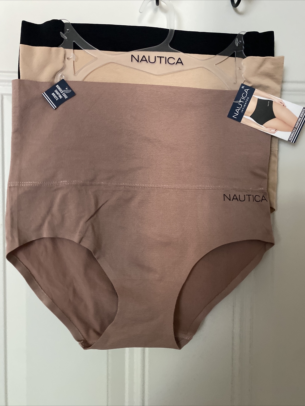 NAUTICA INTIMATES NT7106 3PKD MF SEAMLESS SHAPING BRIEF PANTIES GREAT