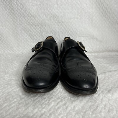 Allen Edmonds Warwick Single Monk-Strap, Size 9 D, Black Allen Edmonds Warwick Model Size 9D Black Monk Strap Wing  main image 4