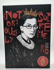 Ruth Bader Ginsberg Notoriously Supreme 500 Piece Jigsaw Puzzle 18”x24” NEW