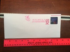 USPS Commemorative Roswell UFO Envelope $0.32 Encounter '96 Station Hologram 