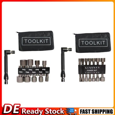9/14 Pcs/Set Electric Wind Batch 5mm-13mm Nut Driver Set Power Nut Driver Tool