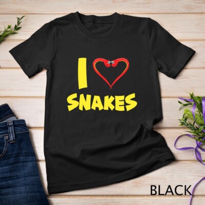 I Love Snakes Anaconda Python Boa Constrictor Kids T-Shirt Unisex T-shirt