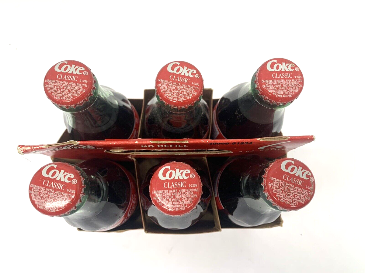 Vintage Coca Cola Christmas Santa Pack 2000 Limited Edition 6 pack