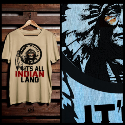 Native American T-shirt Indian Warrior Arrow tomahawk Indigenous native Land tee