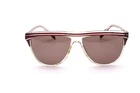 Playgirl Vintage Crystal Sunglasses with Red Top Bar 63 Brown Lenses