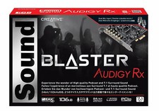 Creative Sound Blaster Audigy RX 7.1 PCIe Computer PC Audio Card Headphone Amp .