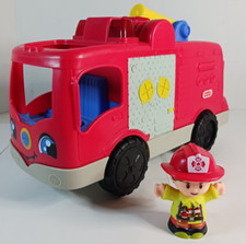 Fisher Price Little People Helping Others Fire Truck Lights Talks 12 1 Figure Fisher Price Little People Helping Others Fire Truck Lights Talks 12 1 Figure