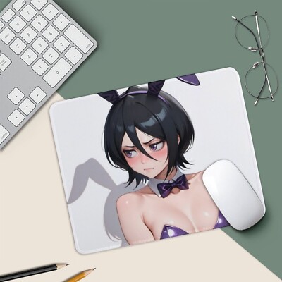 Kuchiki Rukia BLEACH Keyboard Mice Mat Desk Pad Game Playmat 9.8x11.8inch