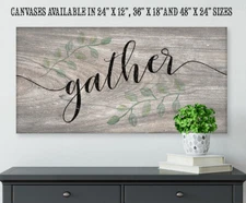Gather - Canvas Wall Art - Stretched on a Heavy Wood Frame - Ready to Hang Decor