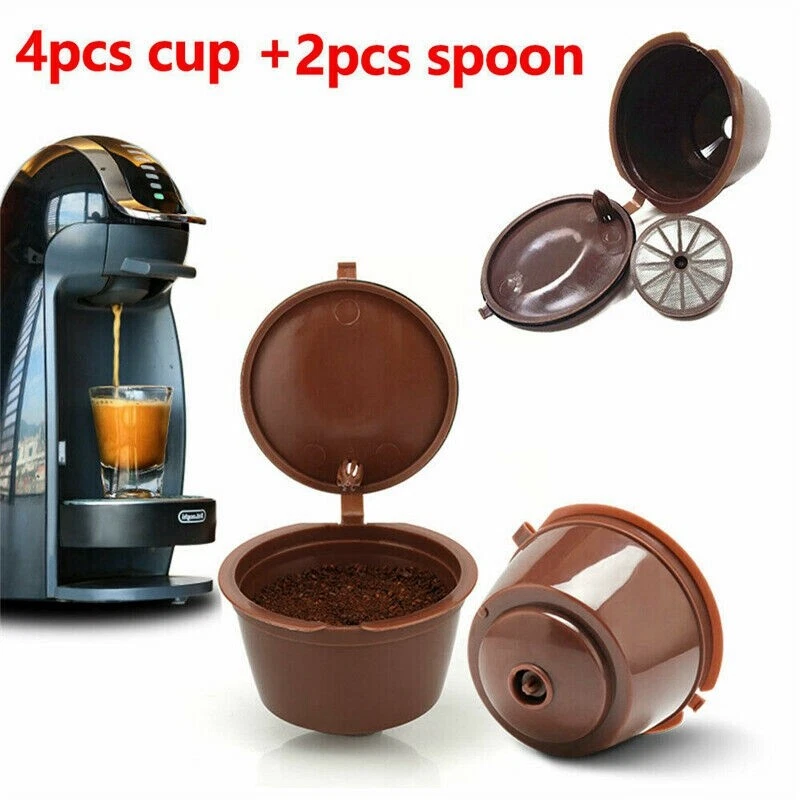 Refillable Coffee Capsules Filter Cup Compatible for Dolce Gusto Taste  Adapter Reusable Nescafe Machine Rechargeable Dolcegusto