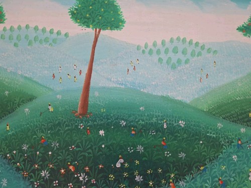 Peinture huile Sur Toile Paysage Nature Arbres Tableau Signé - Photo 7 sur 20
