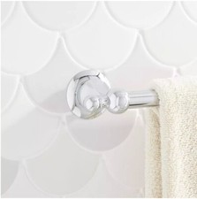 Signature Hardware 24" Towel Bar In Polished Chrome
