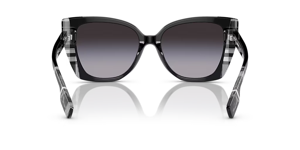 Burberry Black Plaid Cat-Eye Sunglasses  Meryl (BE4393)in the color code 4051/8G Burberry Meryl BE4393 4051/8G Sunglasses - US main image 4