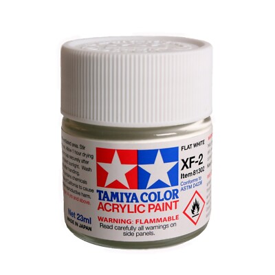 Tamiya America Inc Acrylic XF2 Flat White TAM81302