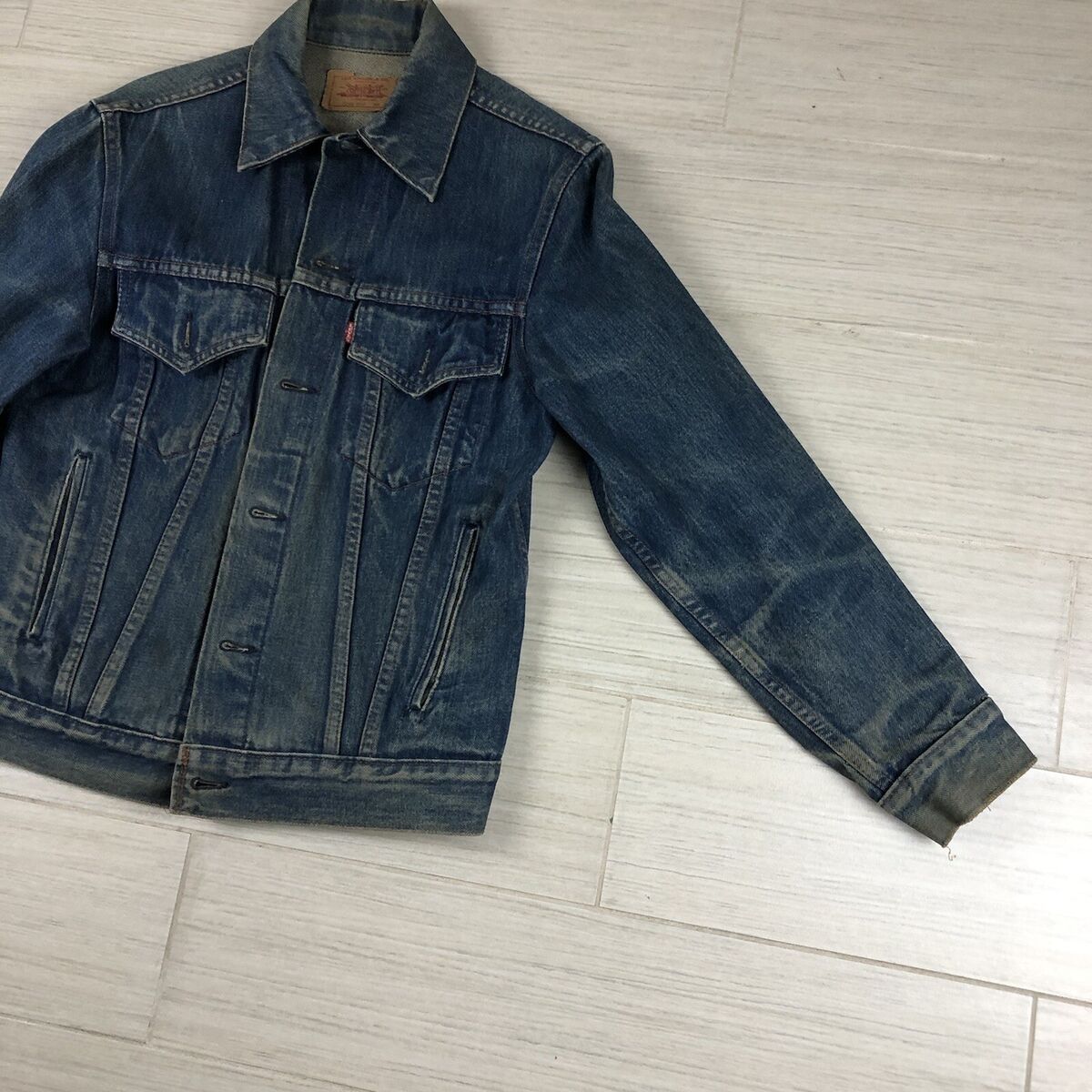 80s Vintage Tommy Custom Painted Levi's Denim Jean Jacket 80s Vintage Tommy Custom Painted Levi's Denim Jean Jacket