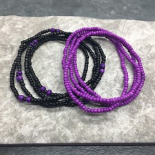 2 PC Handcrafted Waist Beads Jewelry African Bohemia Bracelets Anklet New 4677