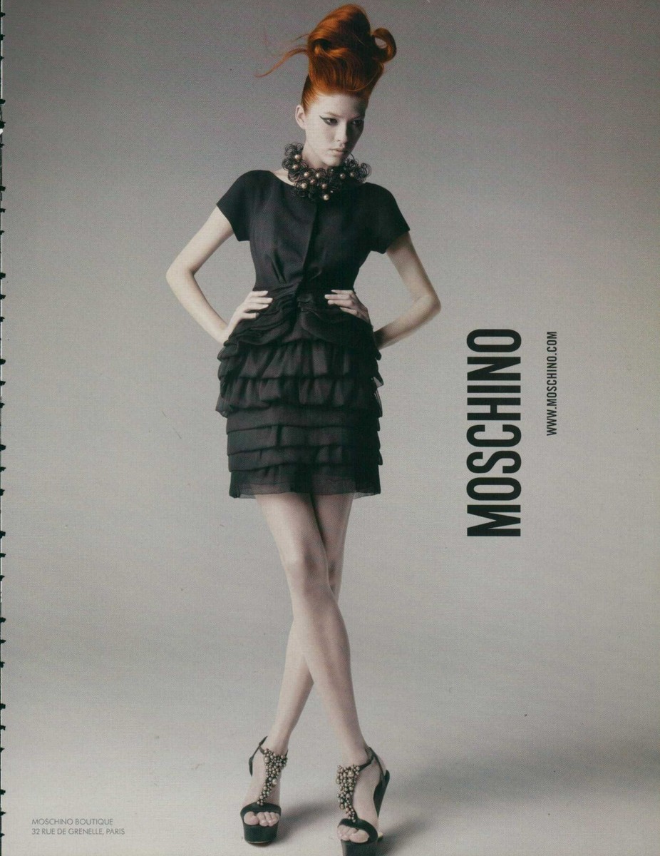 MOSCHINO Footwear Magazine Print Ad Advert long legs high heels