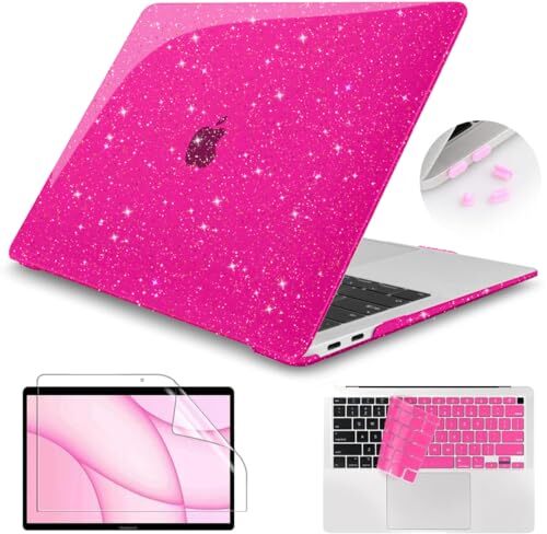 Pink Glitter Case Compatible with MacBook Air 13 inch 2023 Pink Glitter Case Compatible with MacBook Air 13 inch 2023